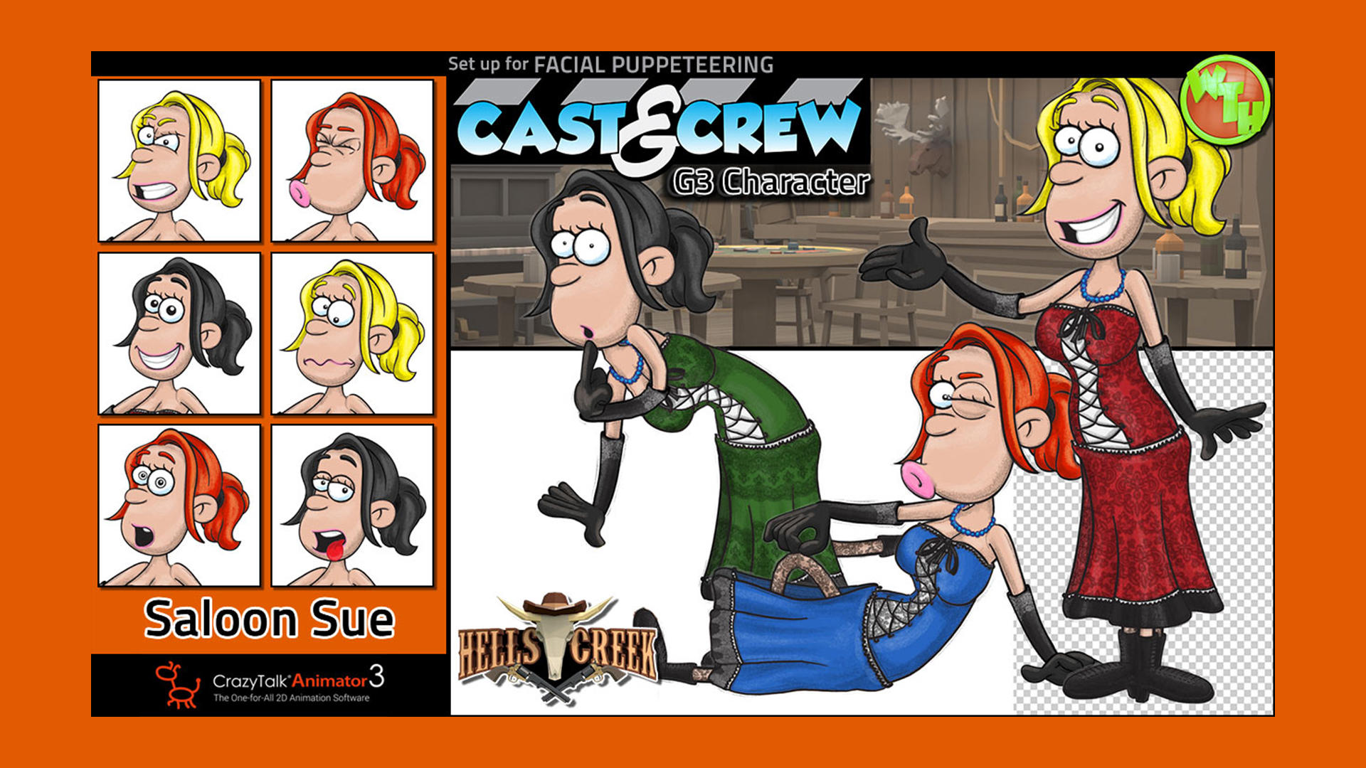 Cast & Crew – Saloon Sue