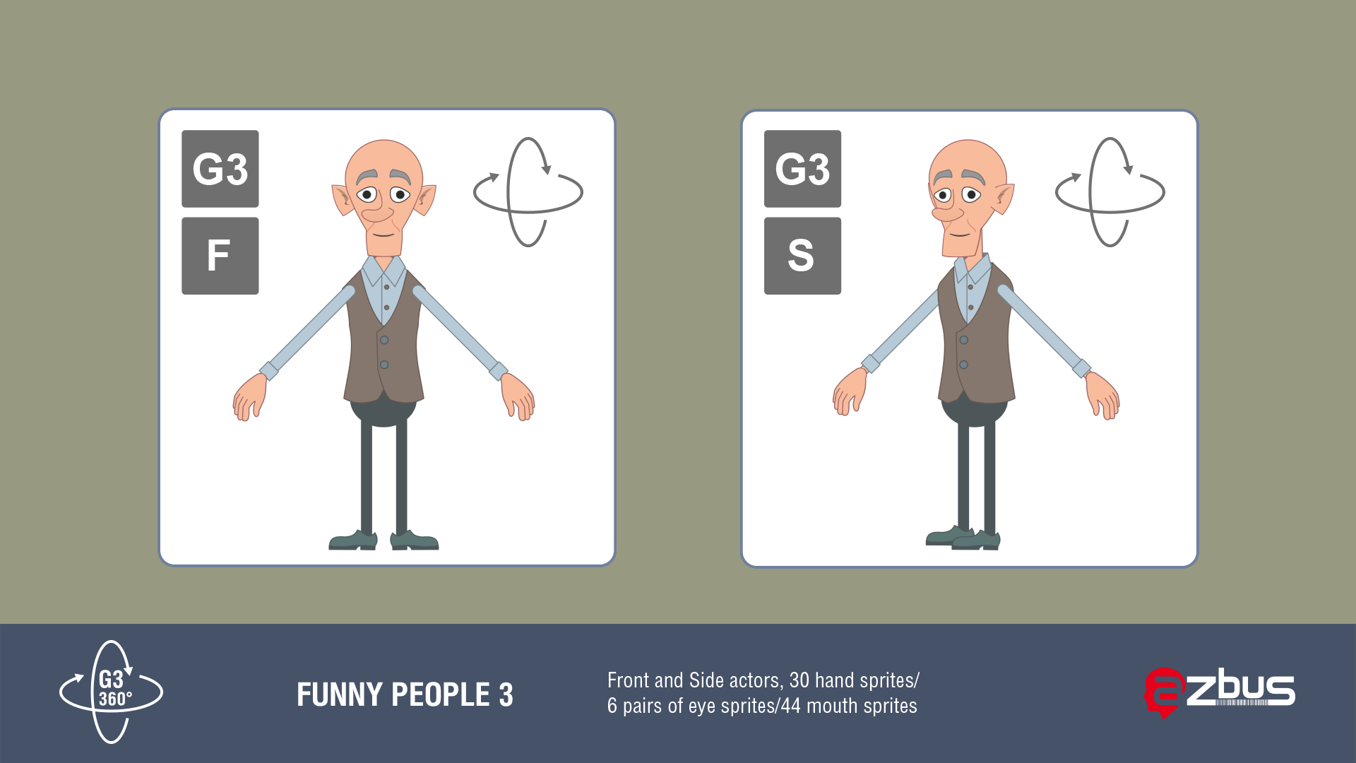 Funny people. Vol. 1-4 - Cartoon Animator/Actor - Reallusion Content Store