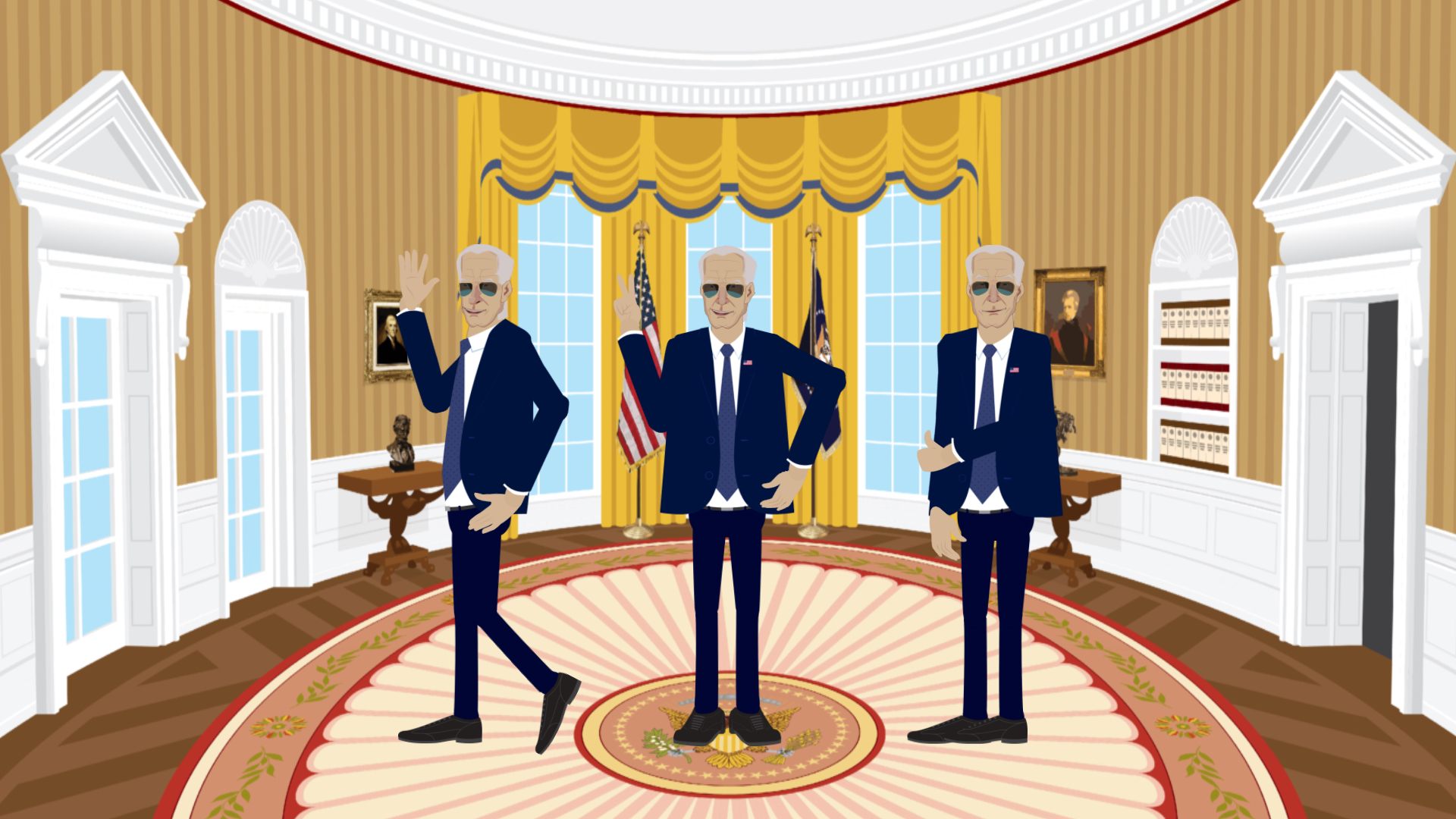 Joe Biden (F, S1, S2) and Oval Office Pack