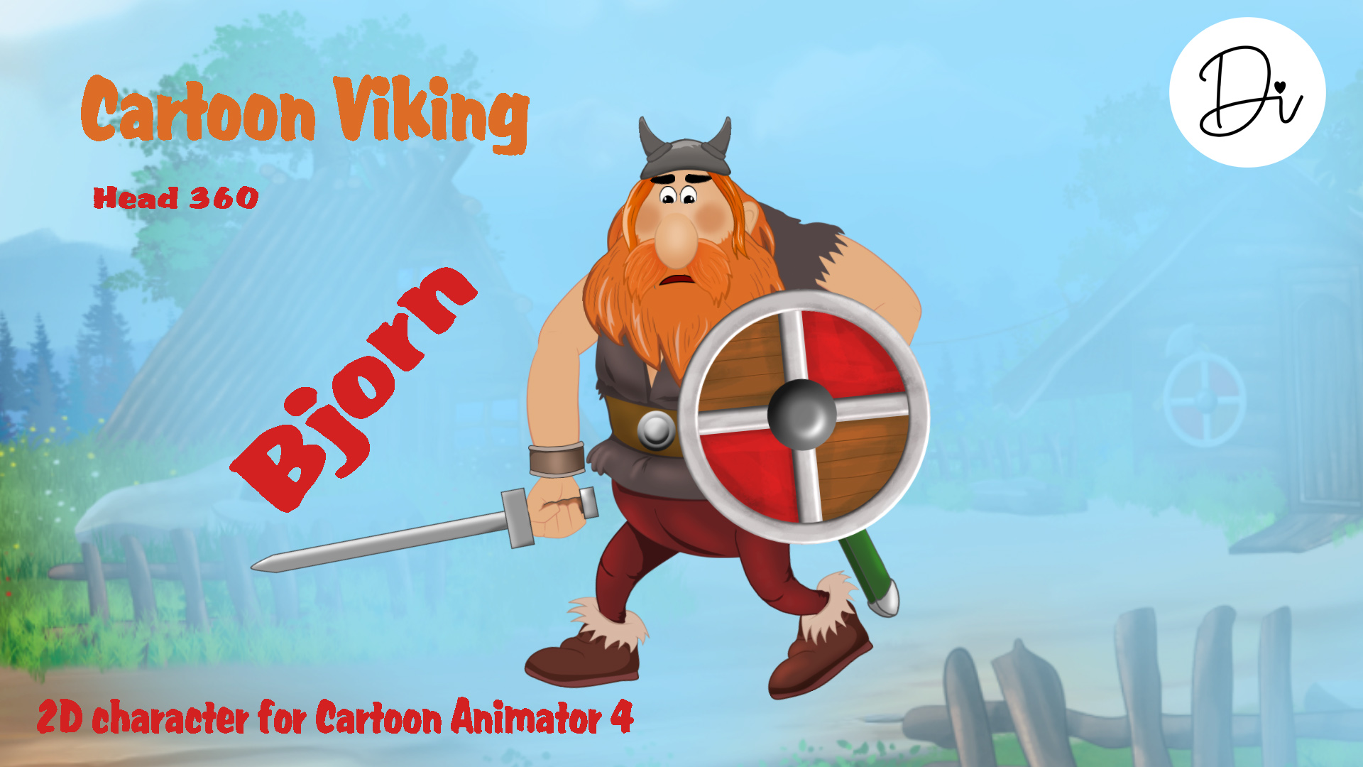 Cartoon Viking - Bjorn