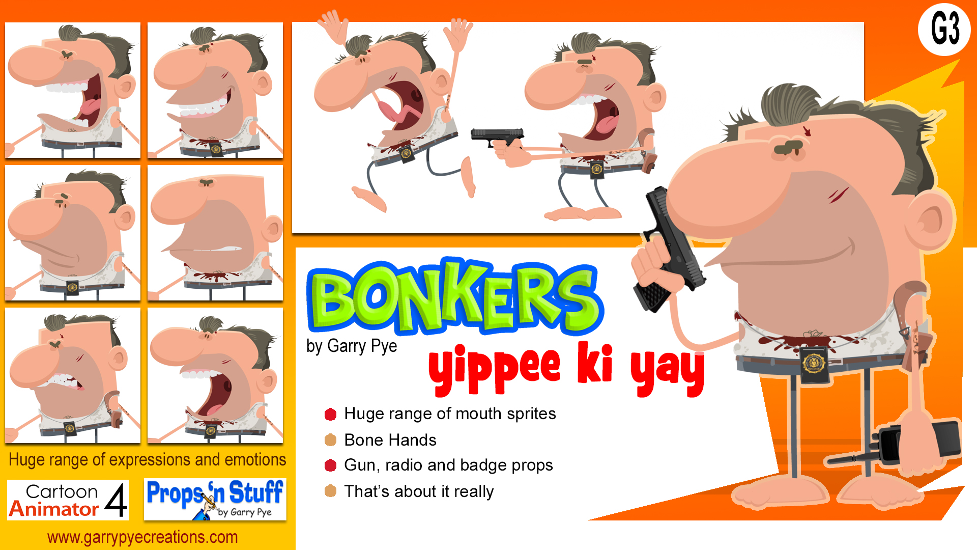 Bonkers Yippe Ki Yay