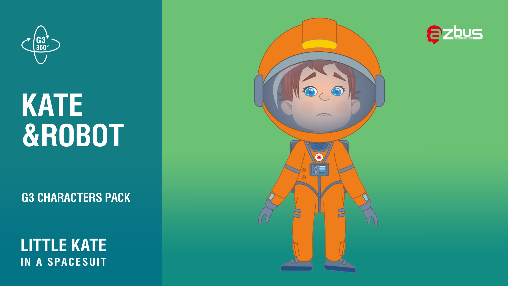 Little Kate in a spacesuit