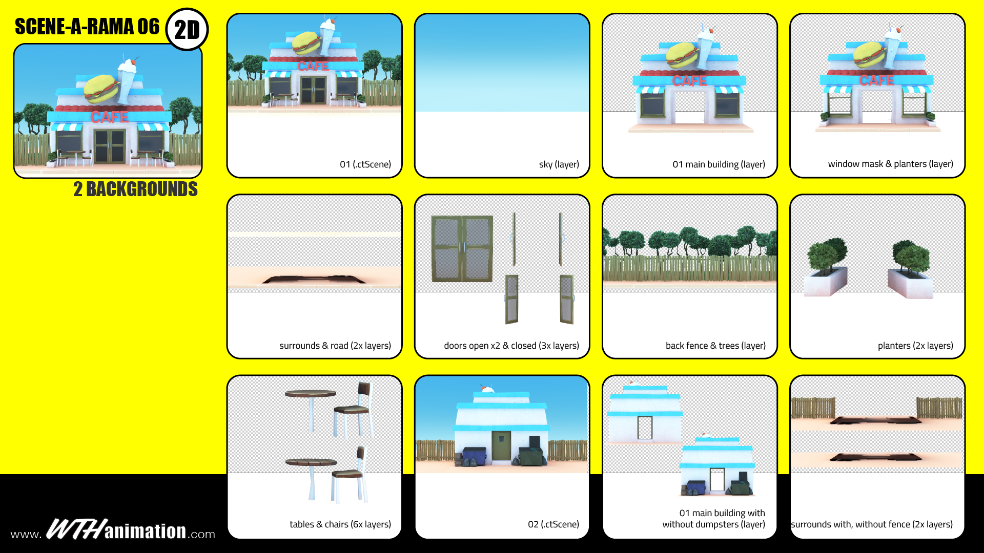Scene A Rama 06 Cafe Cartoon Animator Scene Reallusion Content Store