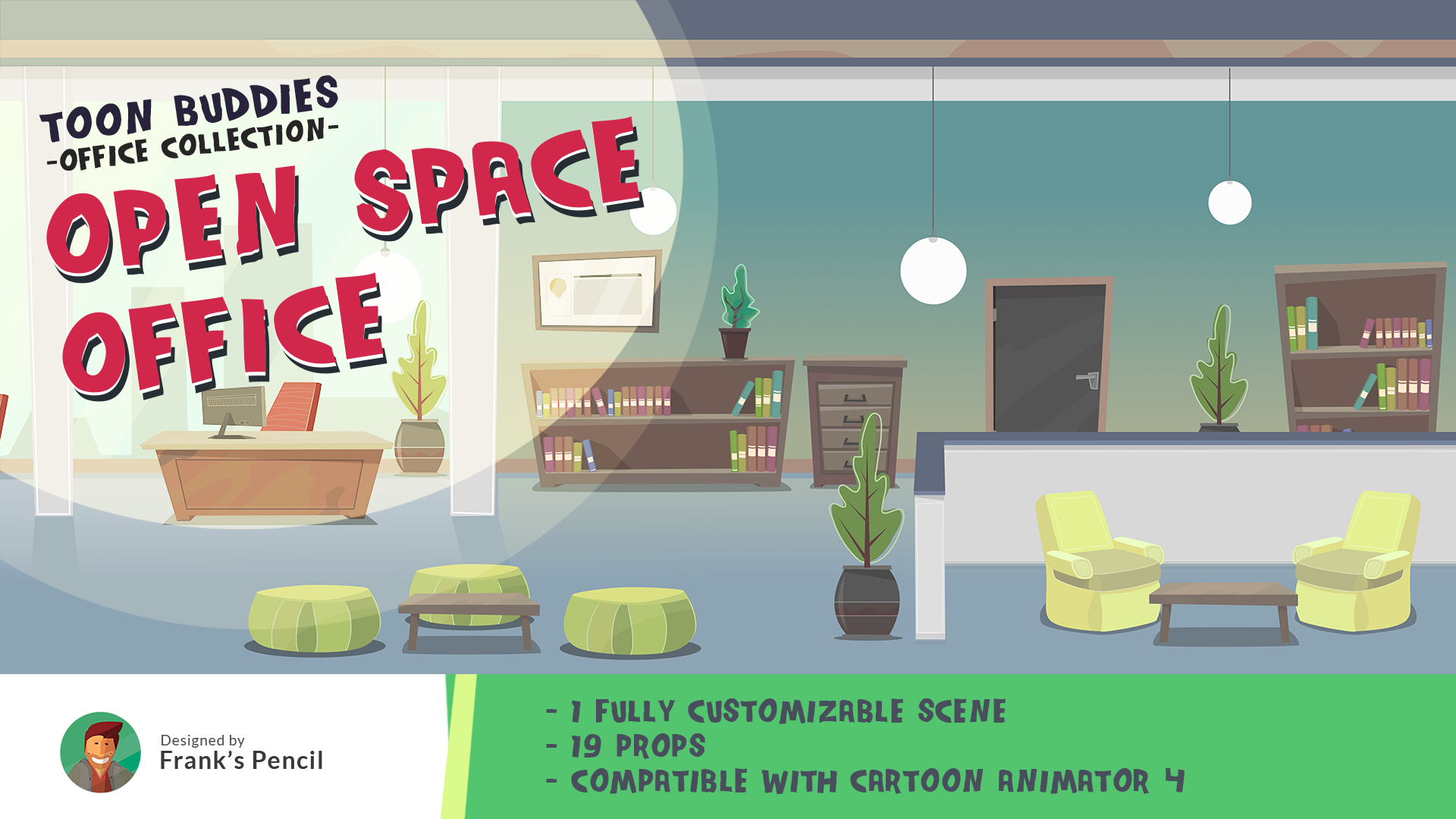 Toon Buddies - Open Space Office Pack