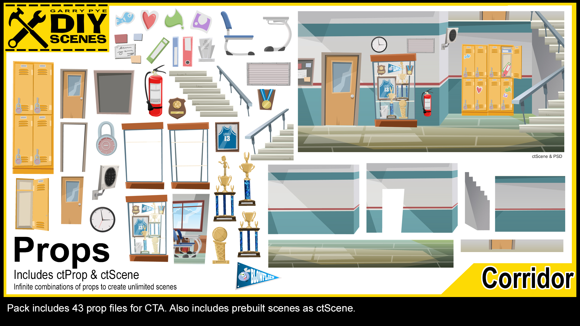DIY High School Corridor