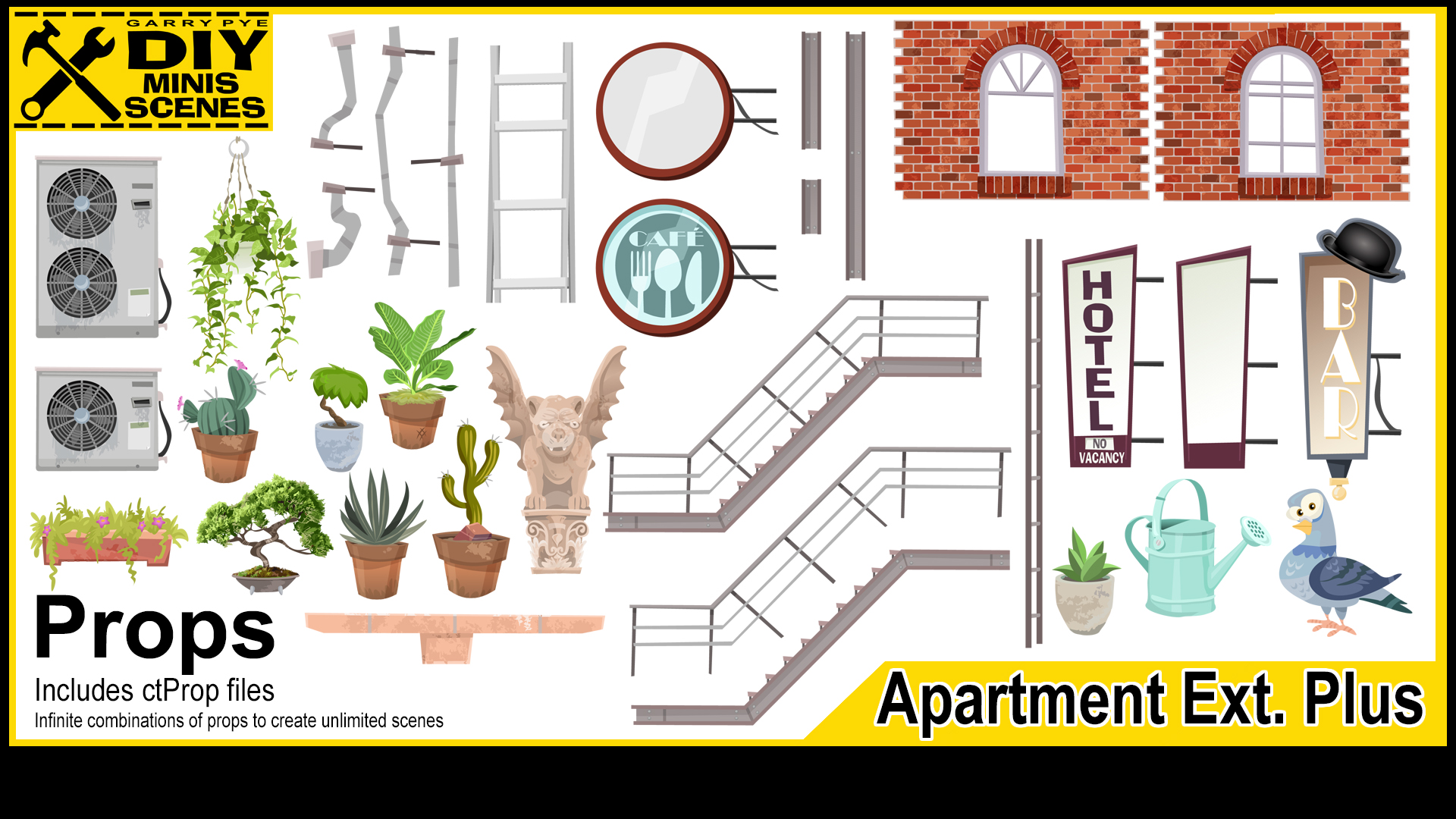 DIY Mini - Apartment Exterior Plus