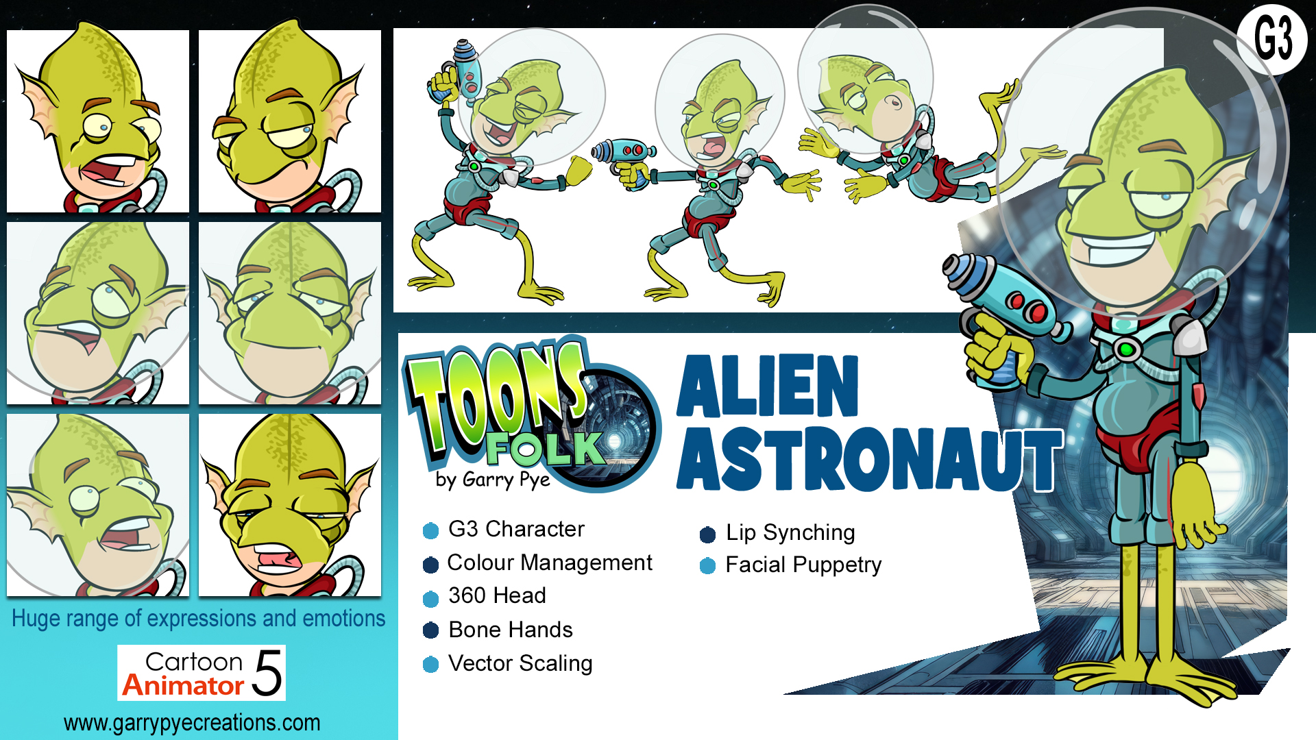 Toons Folk - Alien Astronaut