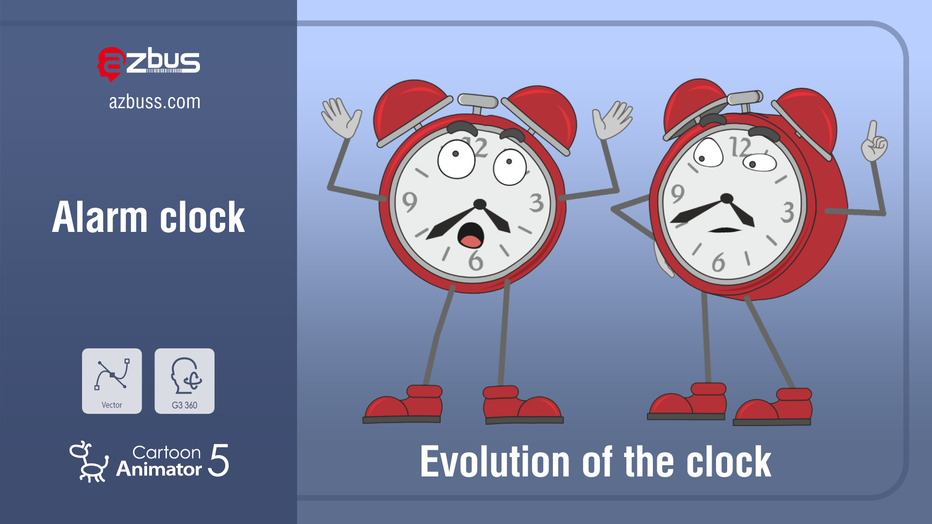 Alarm clock Evolution of the clock Cartoon Animator/Actor Reallusion Content Store