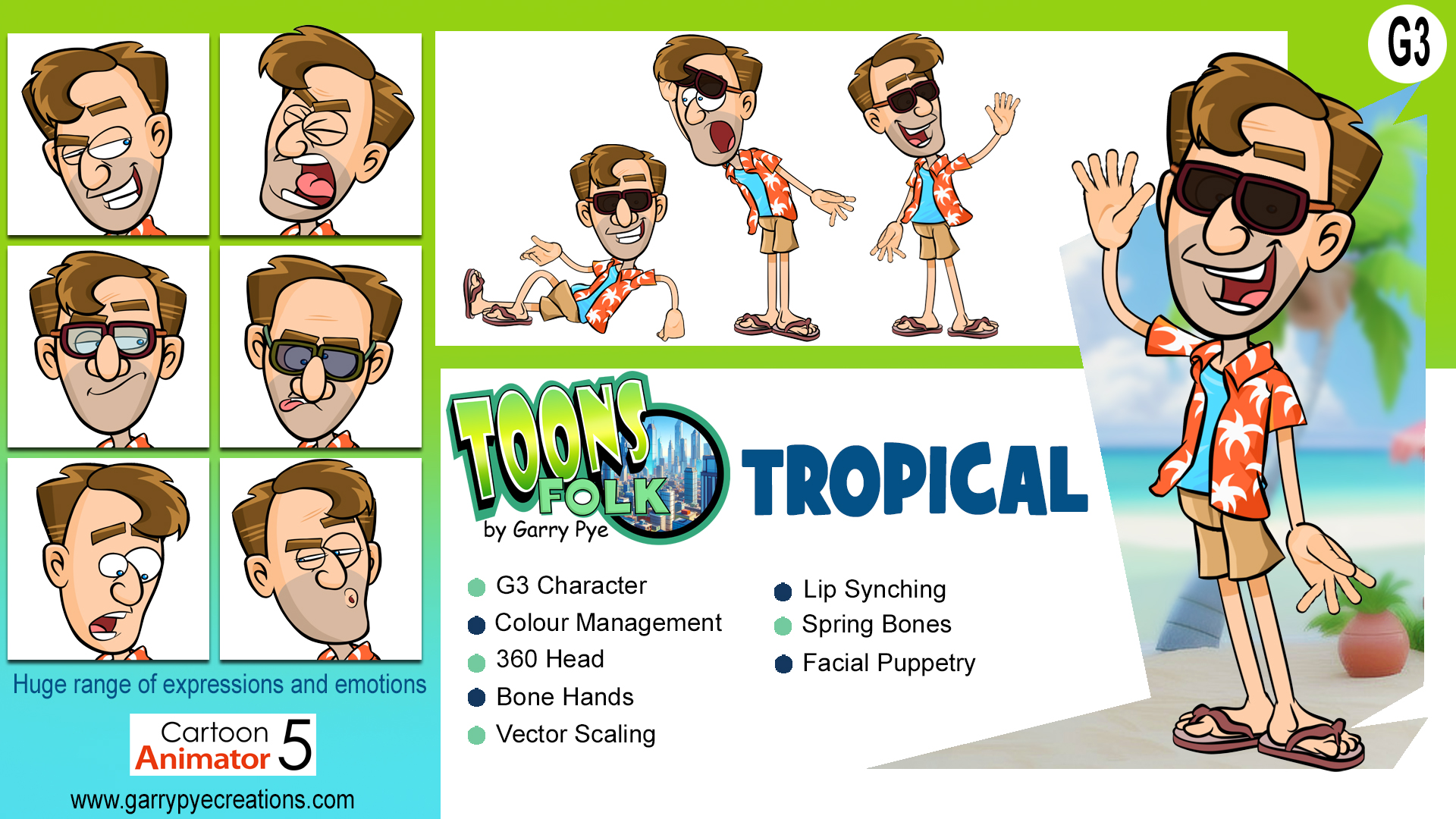 Toons Folk - Tropical