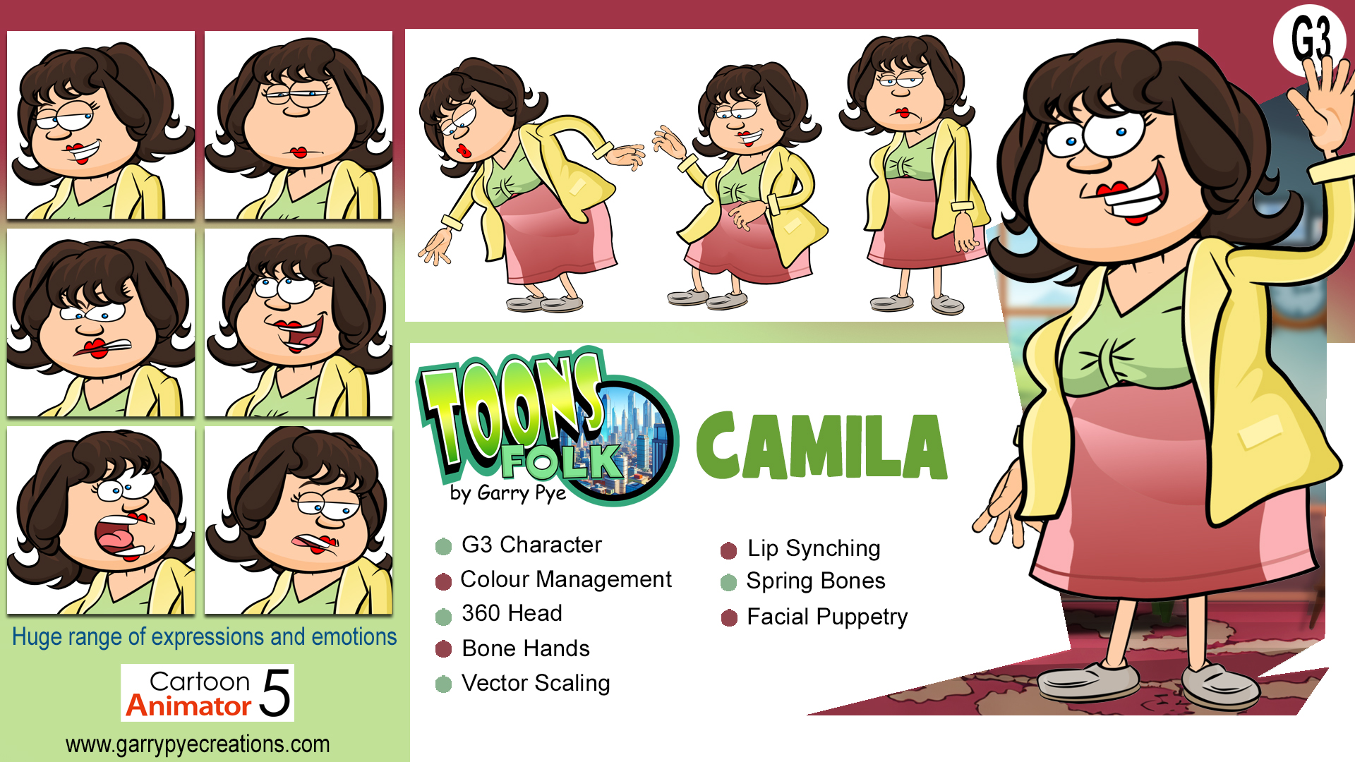Toons Folk - Camila