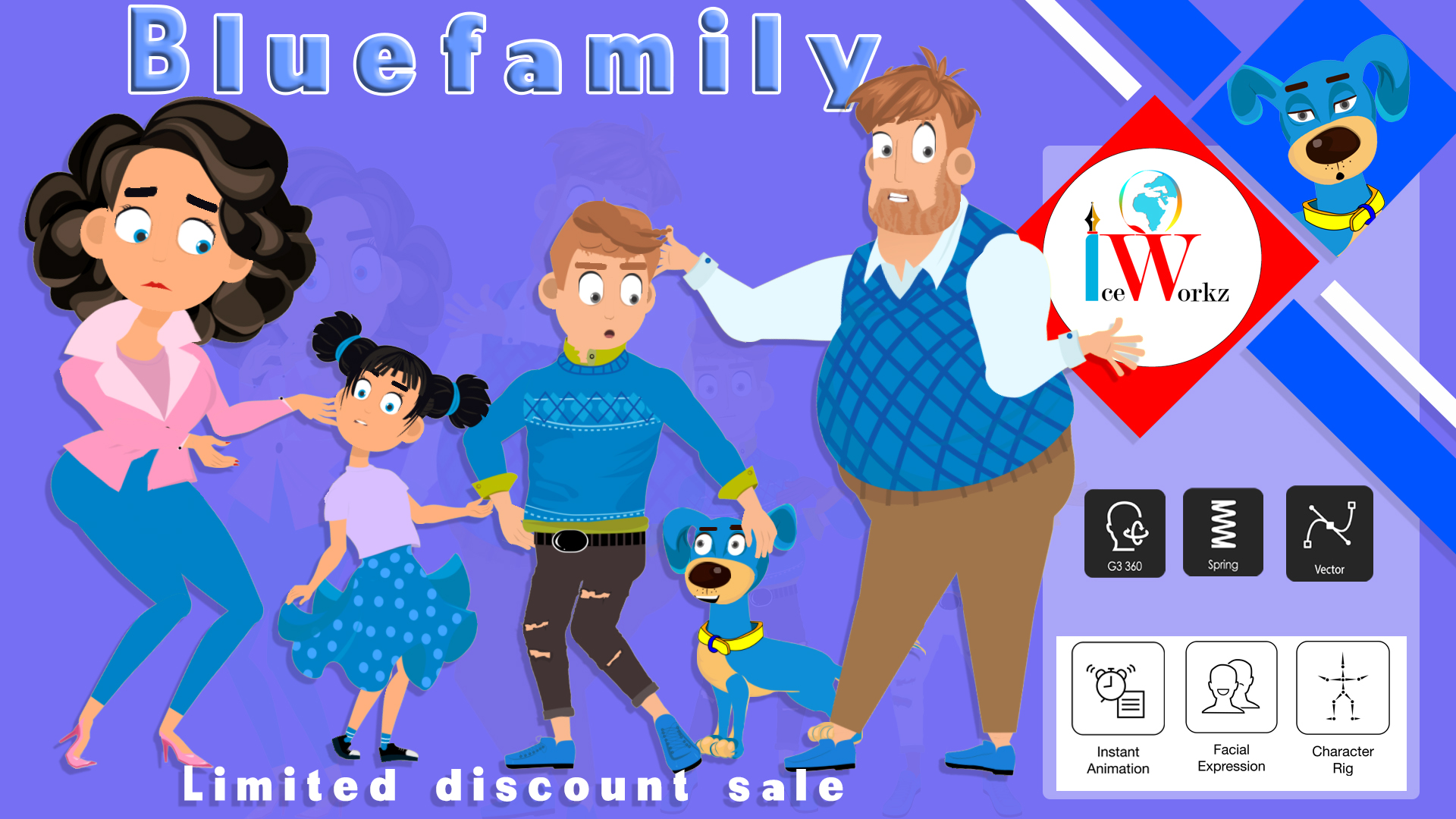 The Blue Family bundle