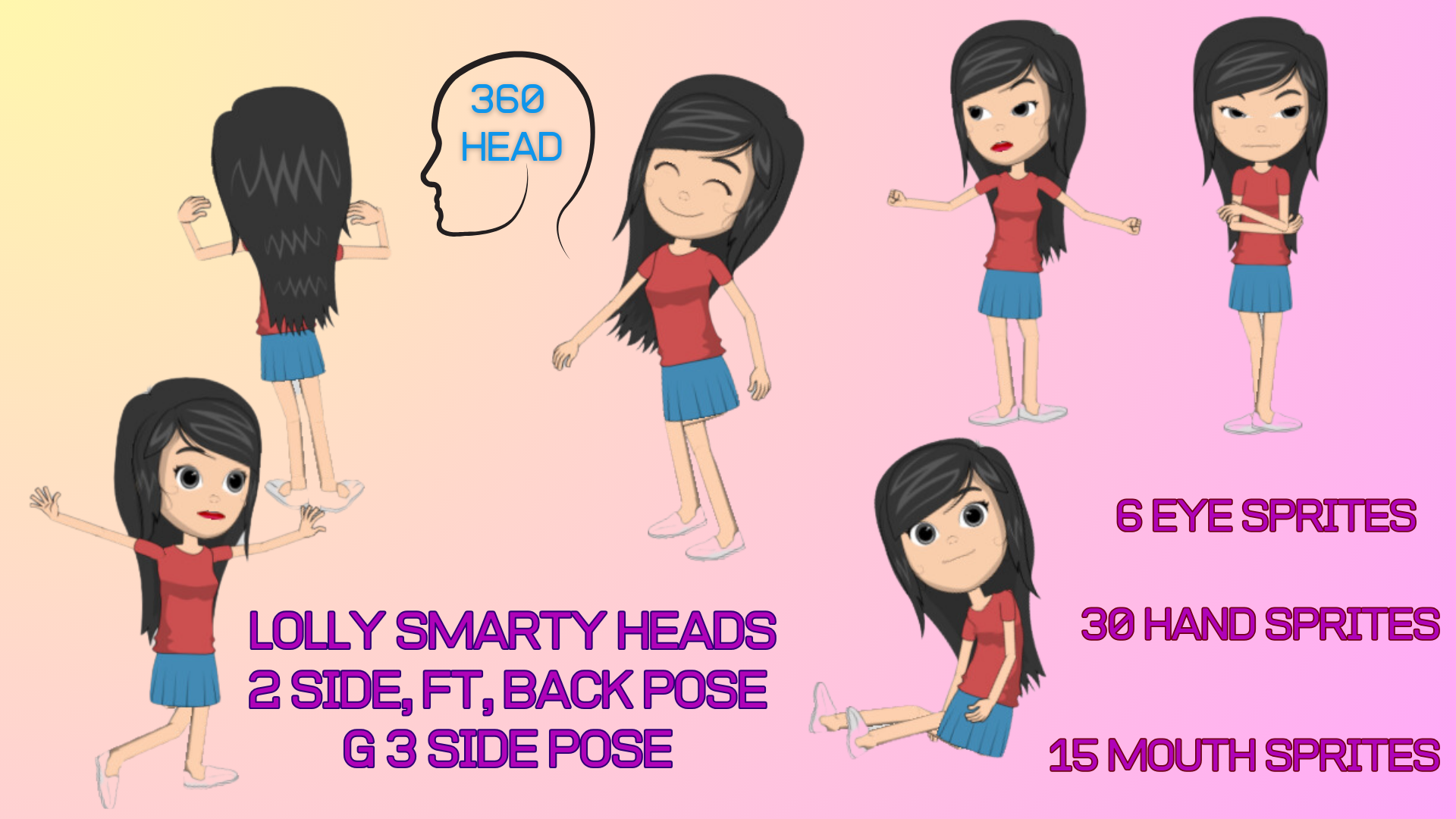 LOLLY SMARTY HEADS G3 SIDE,B,FT