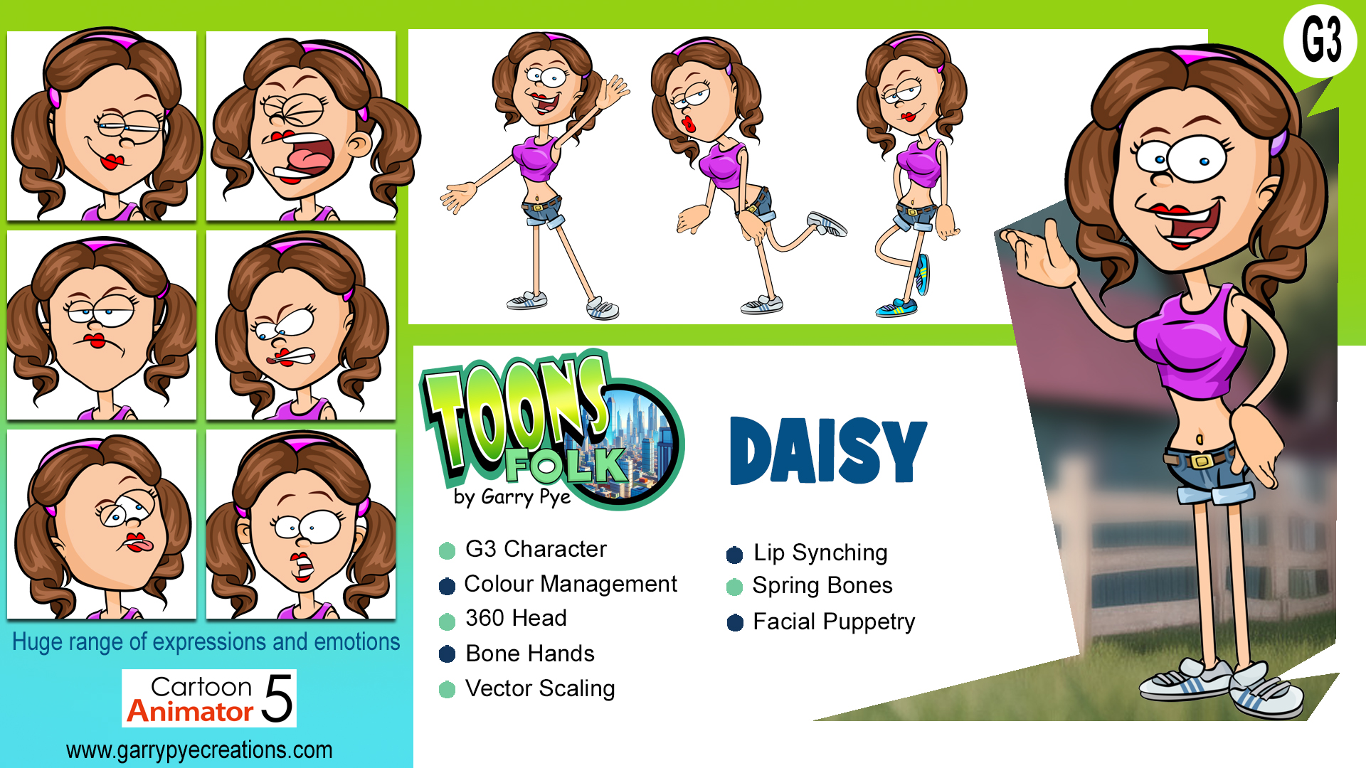 Toons Folk - Daisy