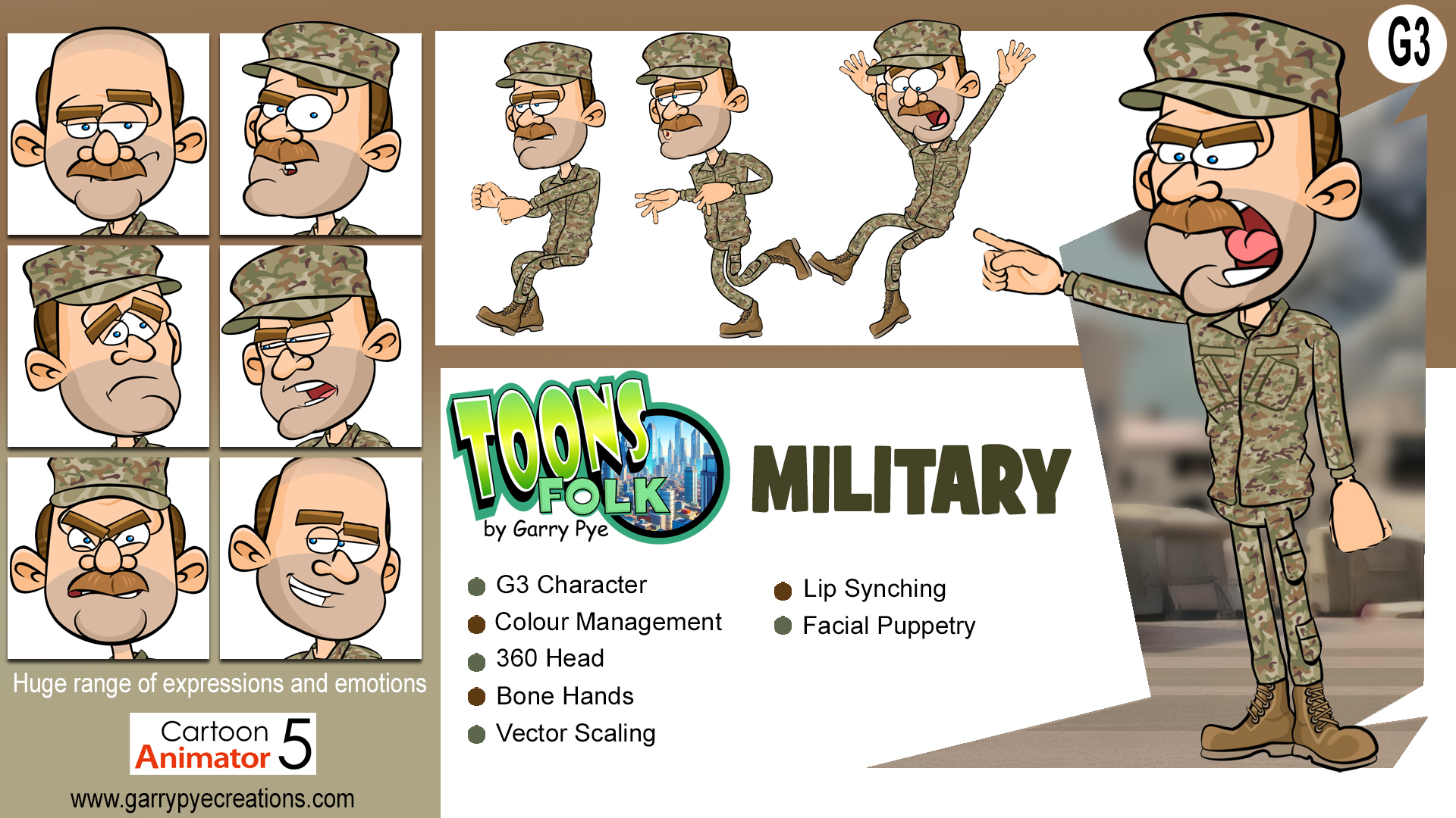 Toons Folk - Military