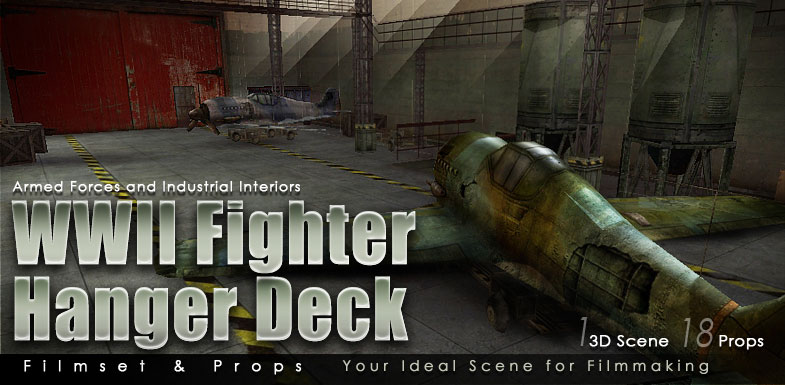 Armed Forces and Industrial Interiors - WWII Fighter Hanger Deck