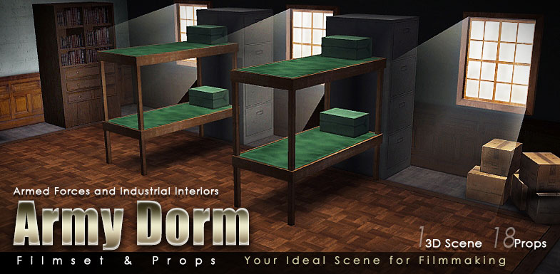 Armed Forces and Industrial Interiors - Army Dorm