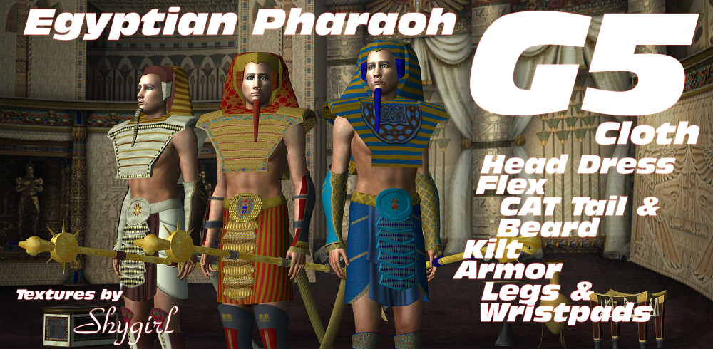 G5 Cloth King Tut Egyptian Pharaoh