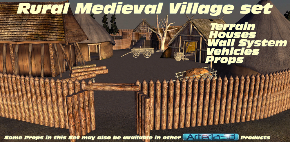Rural Medieval Village Worldbuilder Set