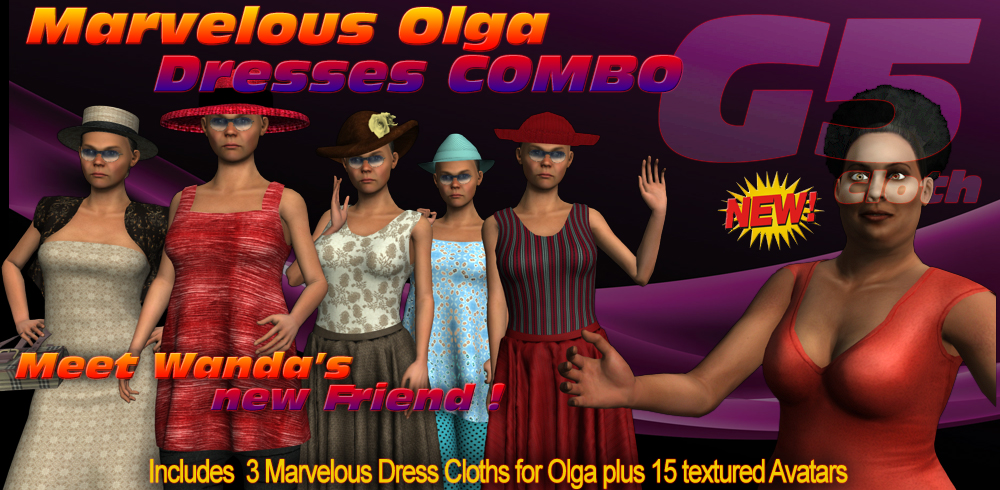 G5 Cloth Marvelous Olga Dresses COMBO