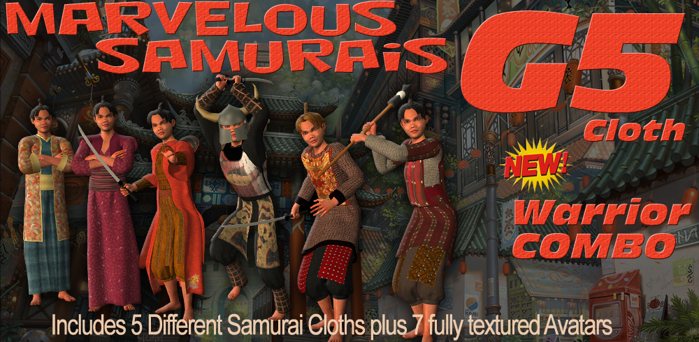 G5 Cloth Marvelous Samurais Warrior COMBO