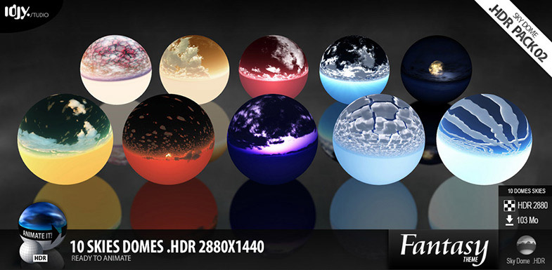 10 Skies Domes HDR - Pack02