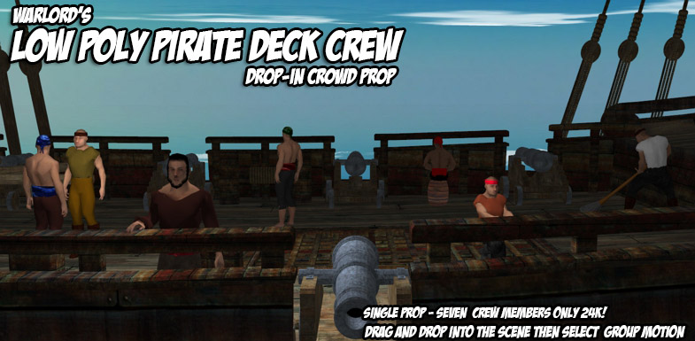 Pirate Deck Crew Drop-In Crowd