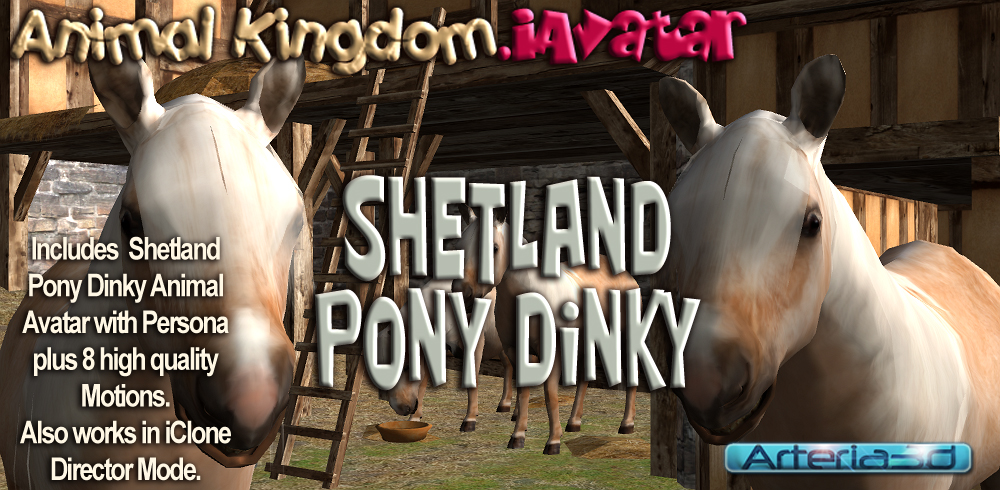ANIMAL KINGDOM Shetland Pony Dinky