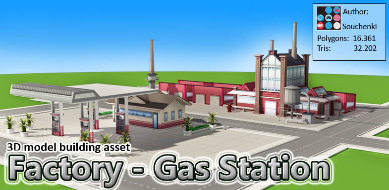Souchenki City Factory and Gas Station - iClone/Stage - Reallusion ...