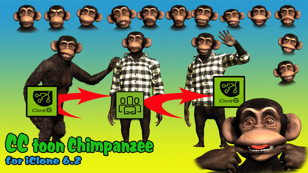 CC Toon Chimpanzee