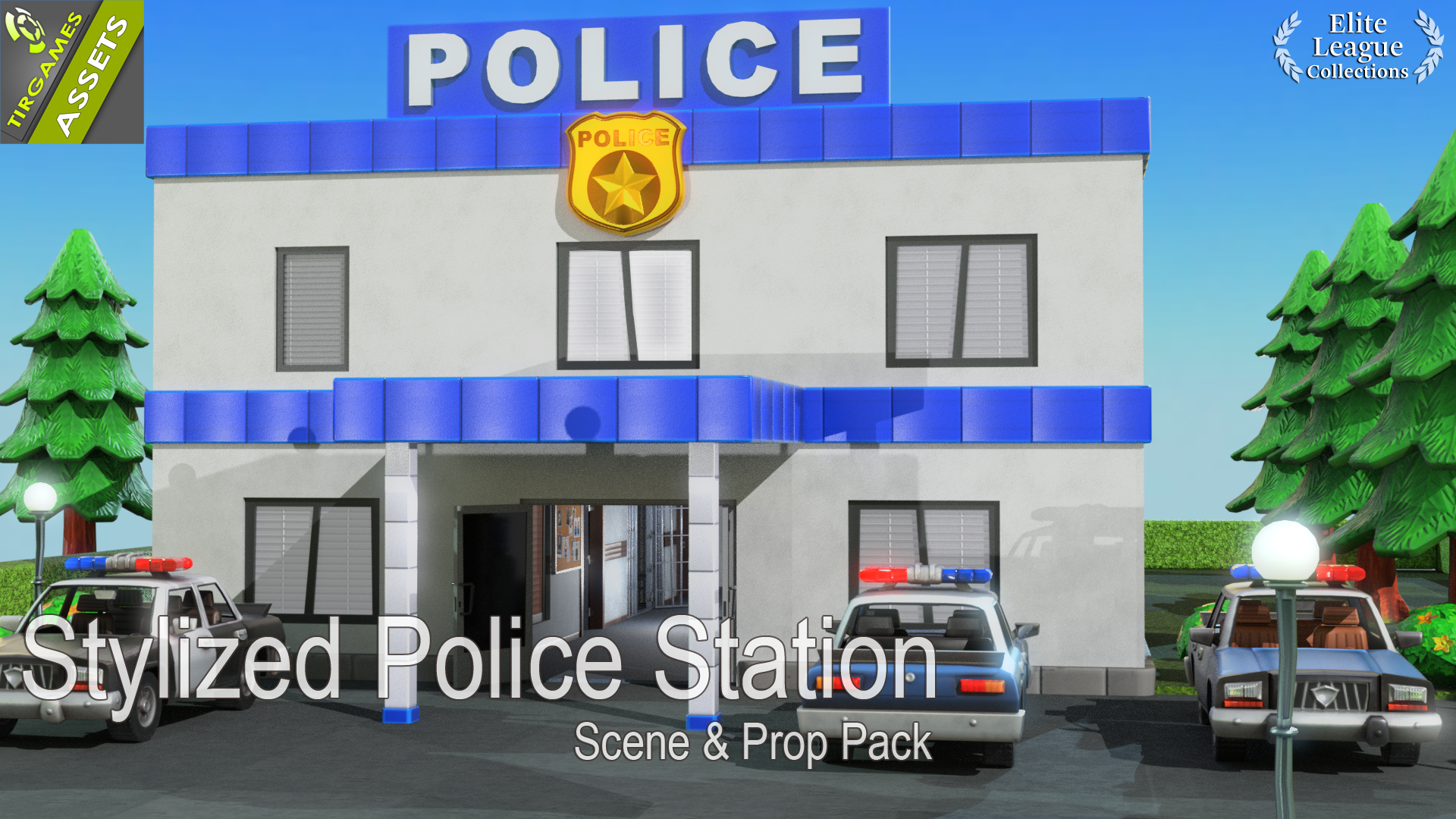 Stylized Police Station