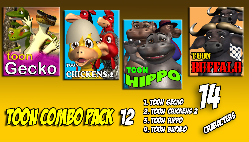 Toon Combo Pack 12