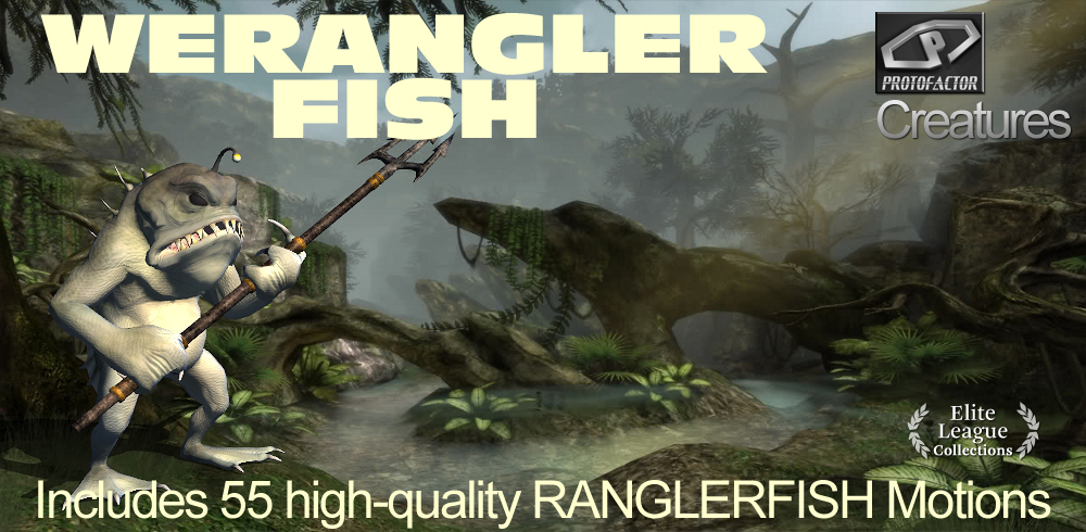 WERANGLER FISH Animated Fantasy Character Creature Monster