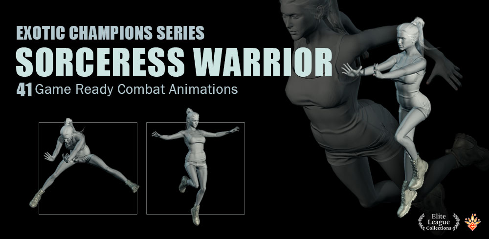 Sorceress Warrior Animation Pack