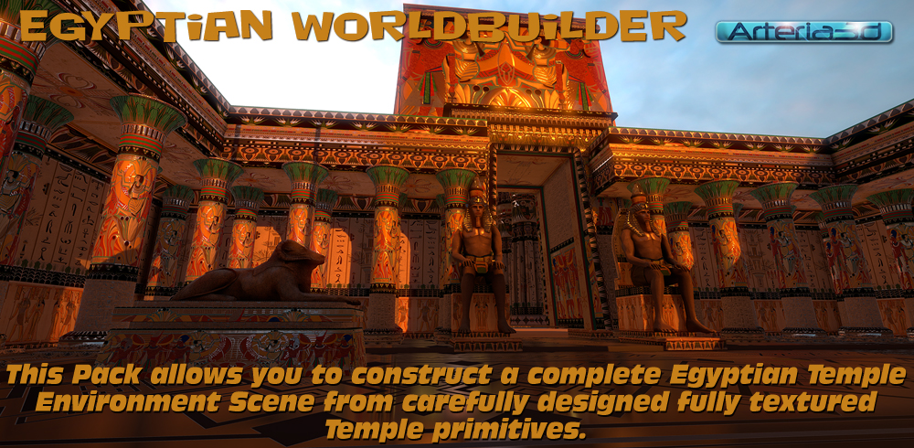 Egyptian Worldbuilder Pack for Pharaoh Scene