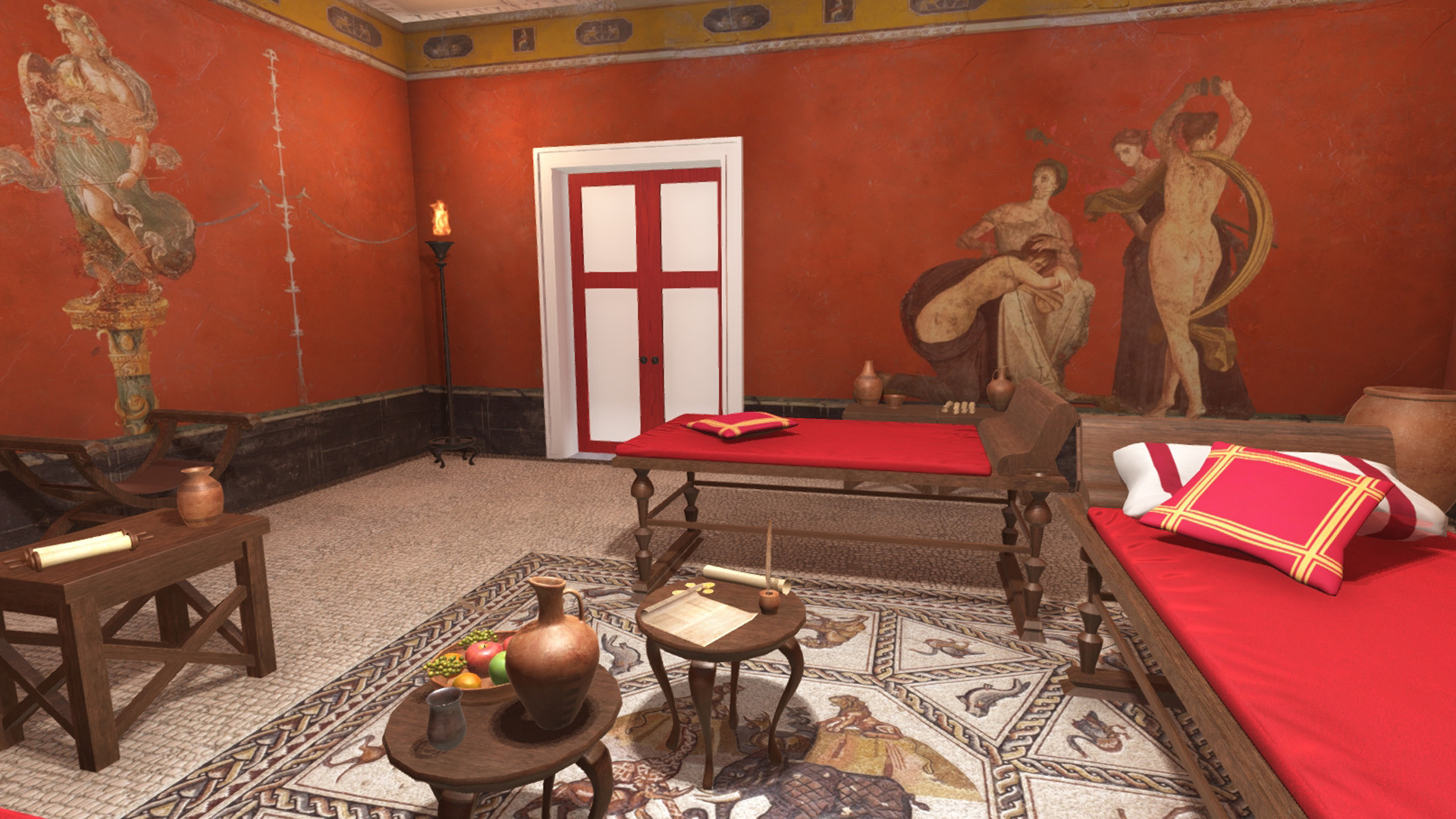 Roman Villa Interior - iClone/Stage - Reallusion Content Store, image size:1920x1080