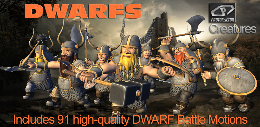 DWARFS Medieval Fantasy Characters