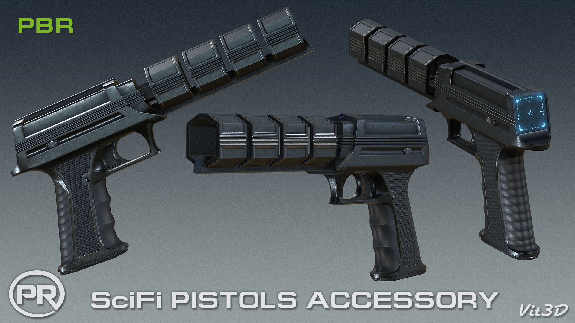 PRCC Sci-Fi Pistols PBR