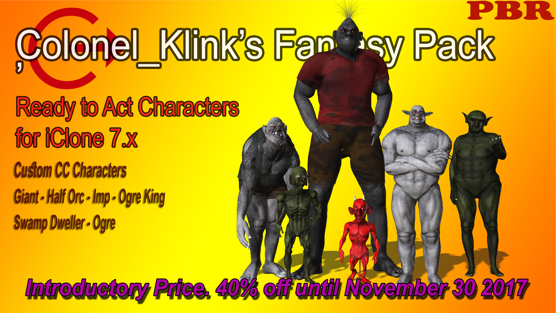 Colonel_Klink's Fantasy Creature Pack for iClone 7.xx