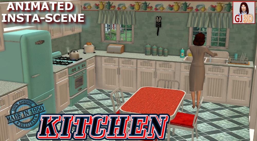 1950's Kitchen Insta-Scene