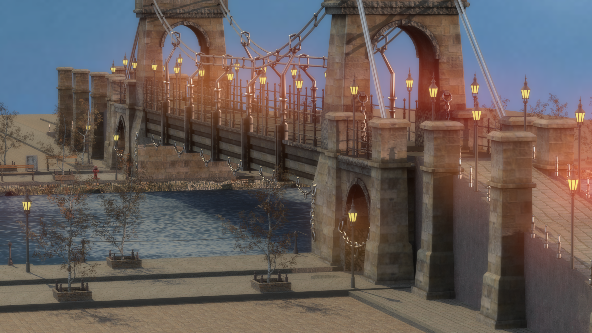Gate Bridge - iClone/Scenes & Props - Reallusion Content Store