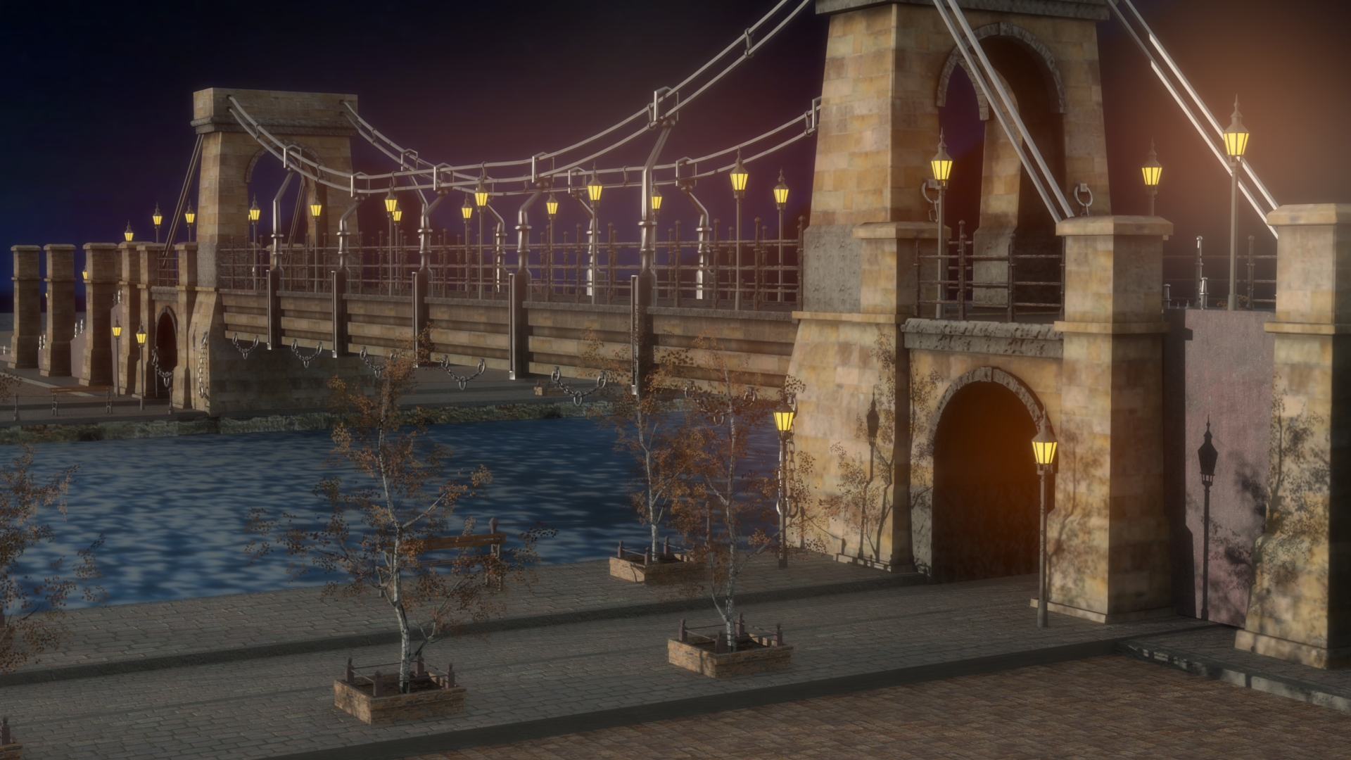Gate Bridge - iClone/Scenes & Props - Reallusion Content Store