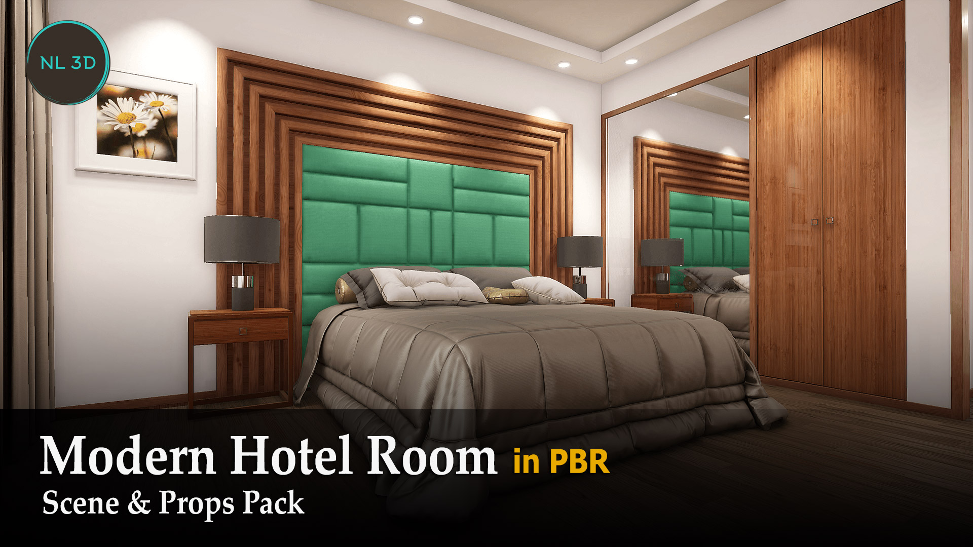 HQ Modern Hotel Room