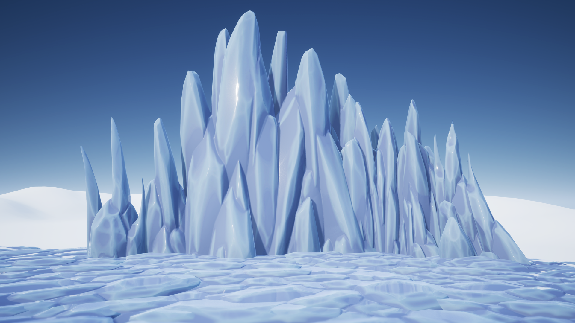 Stylized Ice Formations