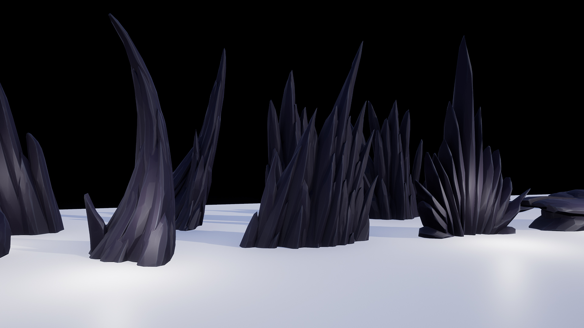 Stylized Dark Rocks