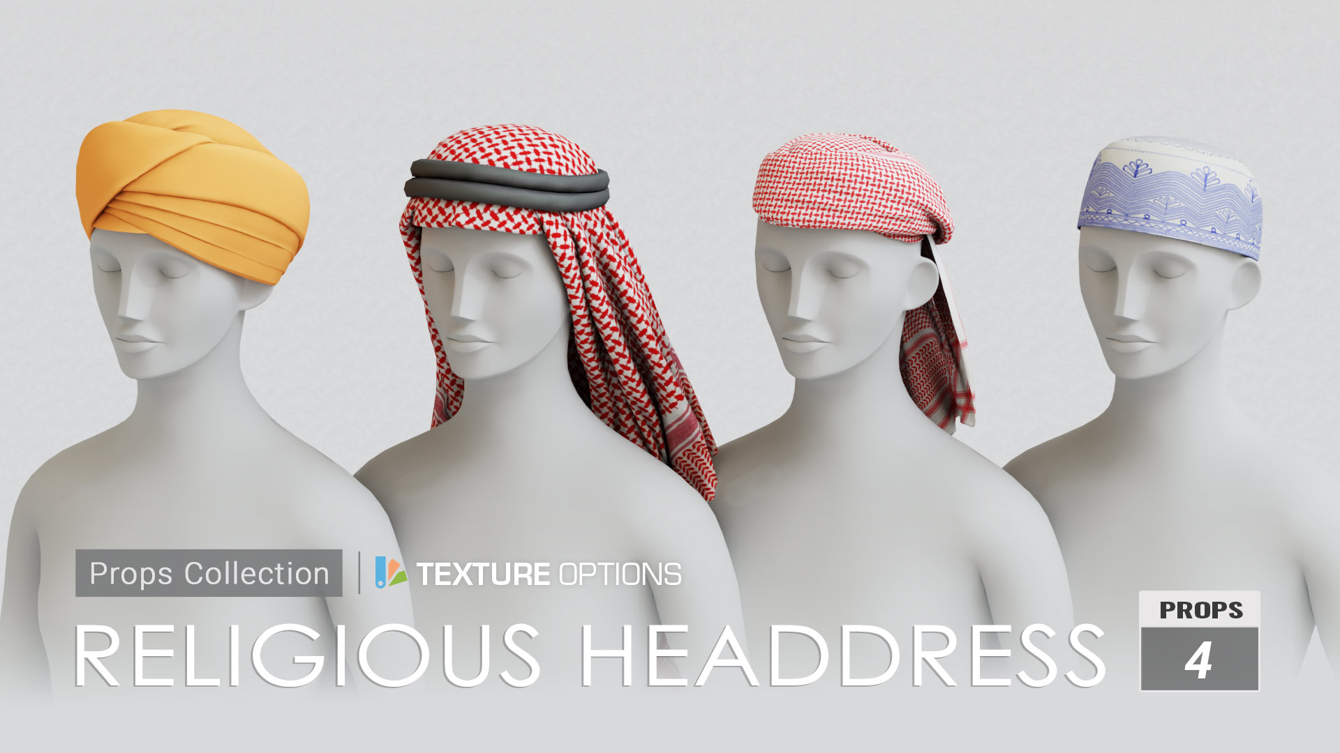 Props Collection Religious Headdress iClone/Scenes & Props