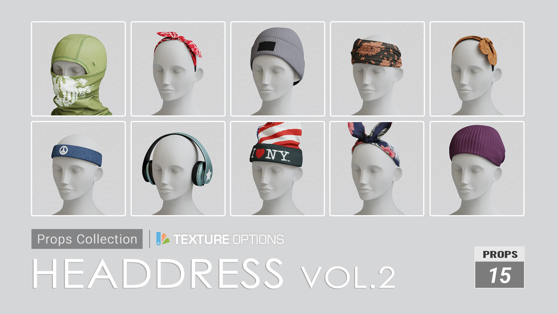 Props Collection - Headdress Vol.2 - iClone/Scenes & Props - Reallusion ...