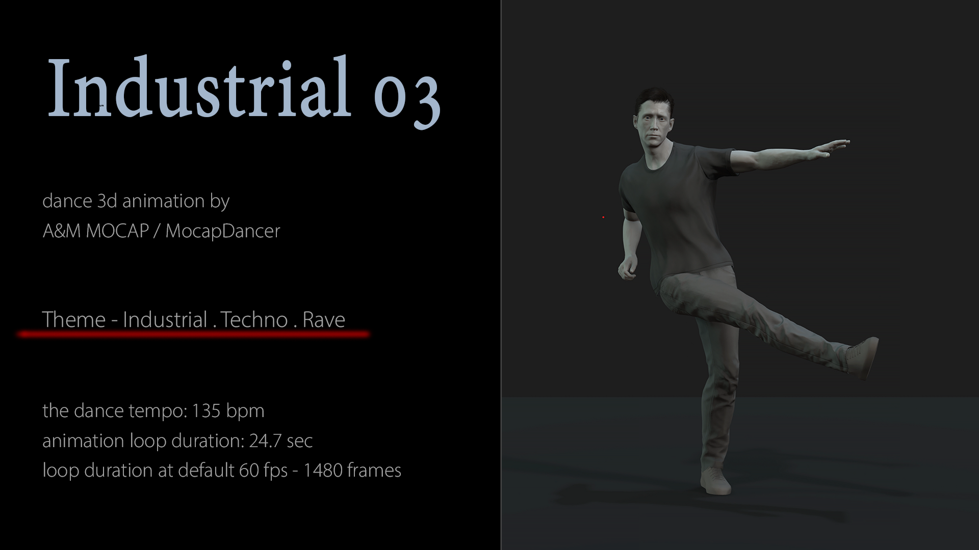 A&M - Industrial 03 (135bpm) - dance animation - iClone/Motion - Reallusion  Content Store