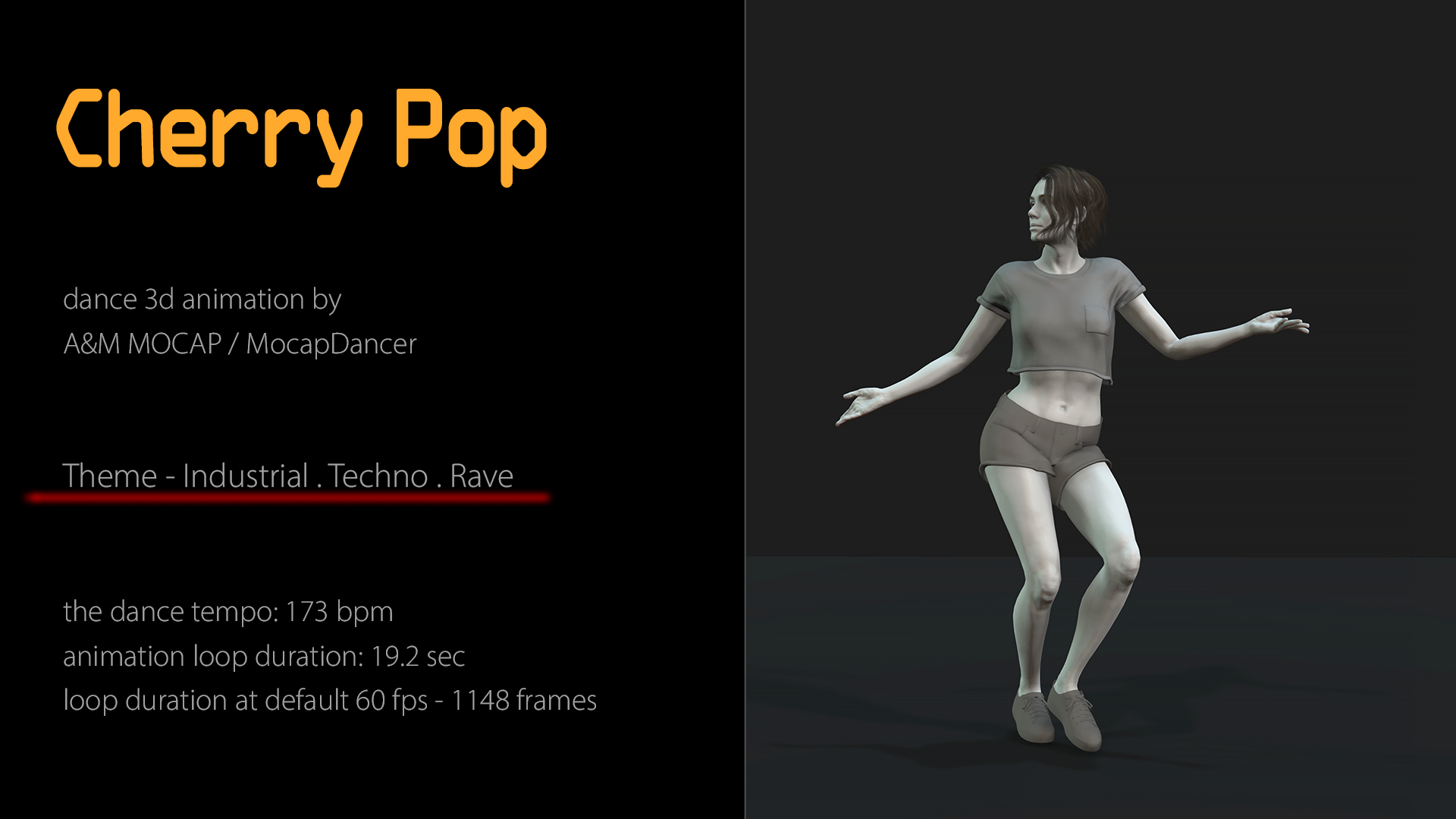 A&M - Cherry Pop (173bpm) - dance animation - iClone/Motion - Reallusion  Content Store