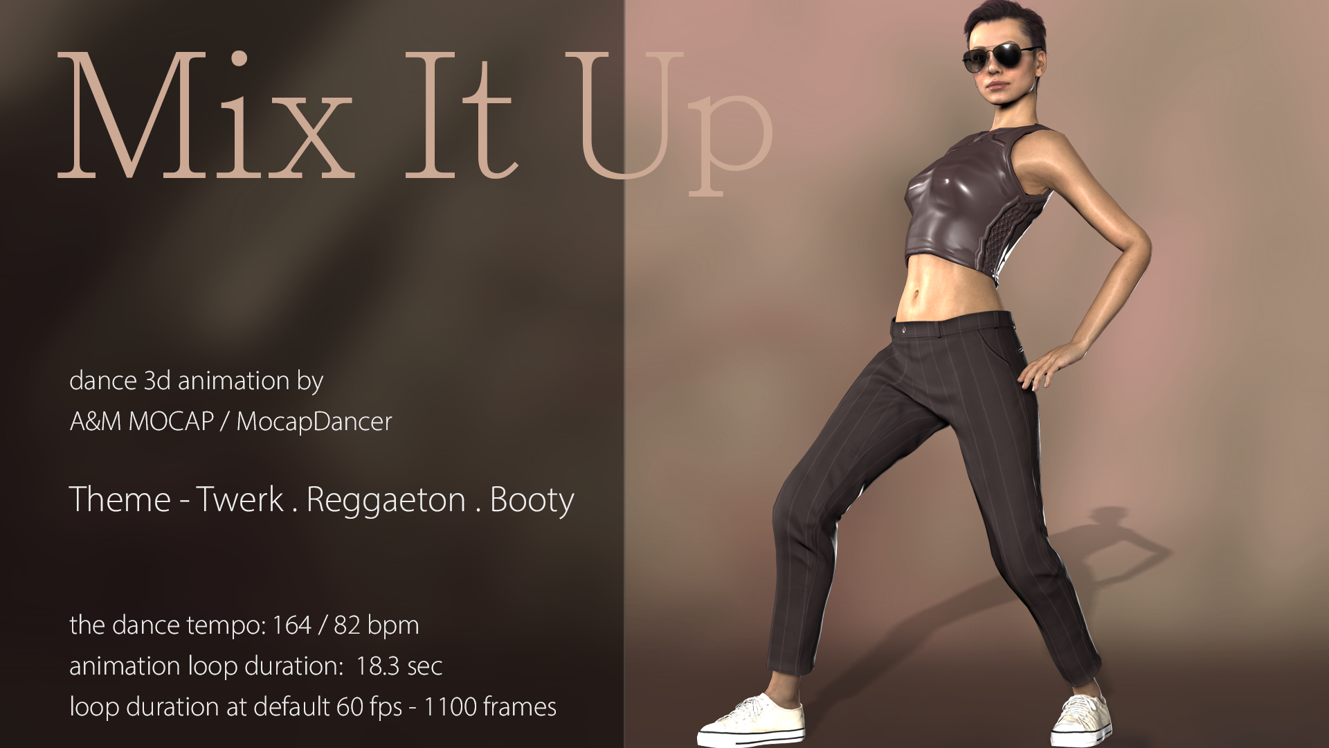A&M - Mix It Up (164bpm 82bpm) - dance animation