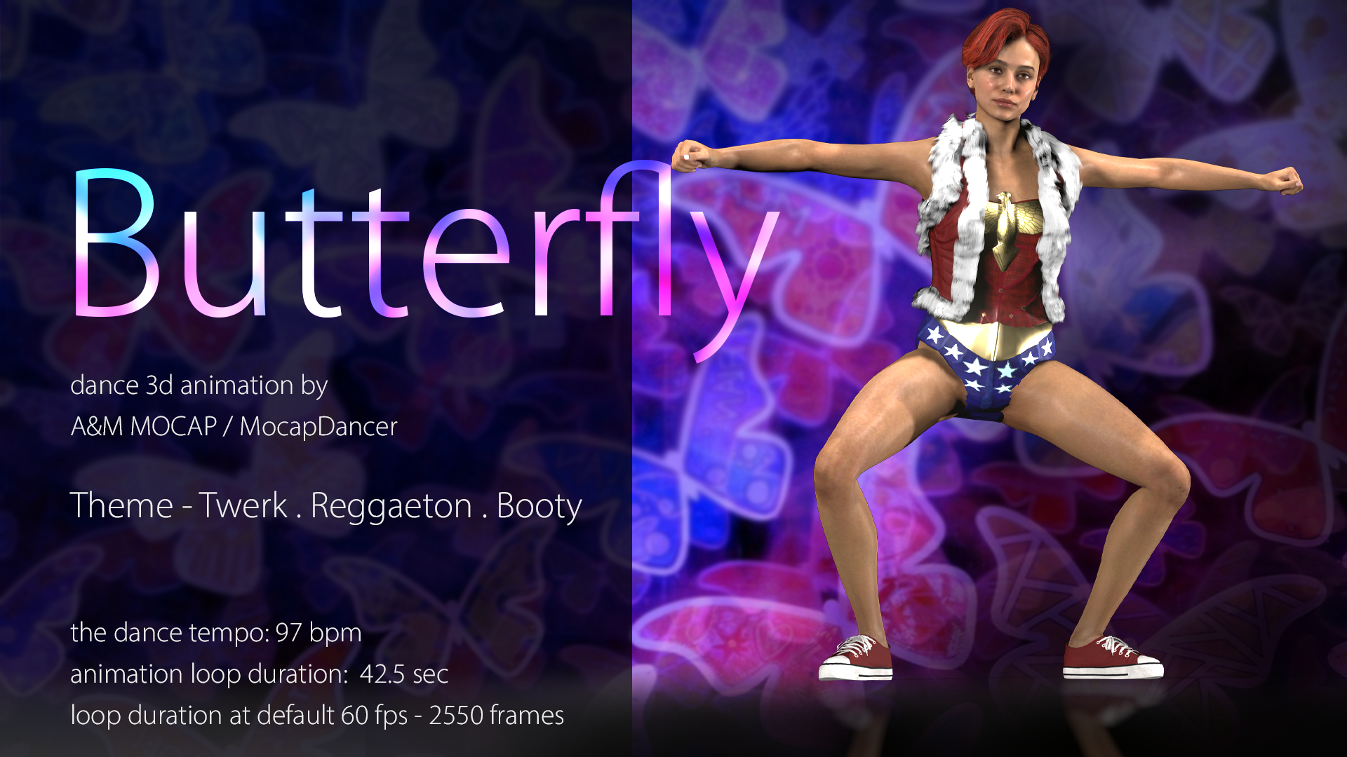 A&M - Butterfly (97bpm) - dance animation